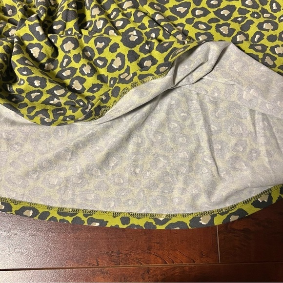 BODEN Leopard Animal Print Jersey Knee Length Dress Cap Sleeve Size 8 - Picture 7 of 11